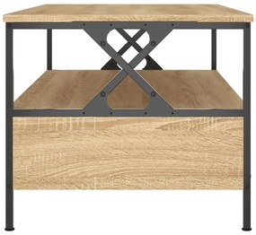 Mesa de centro 100x51x45 cm derivados madeira carvalho sonoma