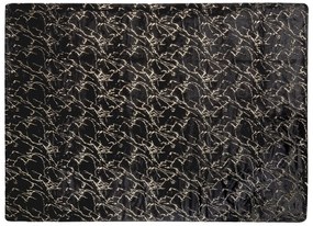 Cobertor preto e dourado 150 x 200 cm GODAVARI Beliani