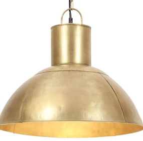 vidaXL Candeeiro suspenso redondo 25 W 48 cm E27 bronze