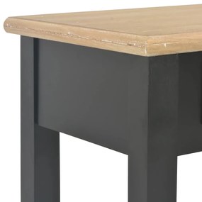 Mesa consola 110x35x80 cm madeira preto