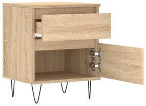 Mesa de cabeceira 40x35x50 cm derivados madeira carvalho sonoma