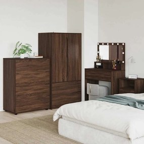 vidaXL Gabinetes de Armazenamento 2 pcs Carvalho Marrom