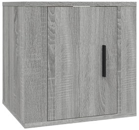 Móveis de TV de parede 2 pcs 40x34,5x40 cm cinzento sonoma