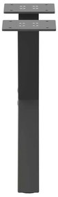 Pés para mesa de centro em formato de X, 2 peças, antracite, 30x(30-31