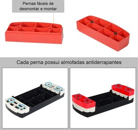 Step para Exercício Aeróbico Plataforma Step com Altura Ajustável em 2 Níveis com Carga Máxima 150kg para Exercício em Academia Casa 68x29x10-15cm Pre
