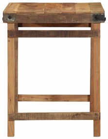 Mesa de Jantar vidaXL 55x60x76 cm em Madeira Recuperada