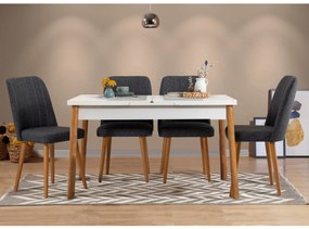Conjunto de Mesa de Jantar Extensível Santiago – Pinheiro Atlântico Br