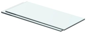 vidaXL Prateleiras 2 pcs 40x12 cm vidro transparente