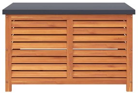 Caixa de arrumação para jardim 90x48x55 cm eucalipto maciça