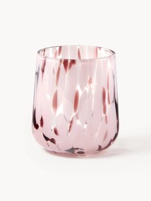 Handmade Oakley Tumblers with Polka Dot Pattern, Set of 4