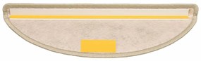 Tapetes escada adesivos aspeto sisal 15 pcs verde-claro