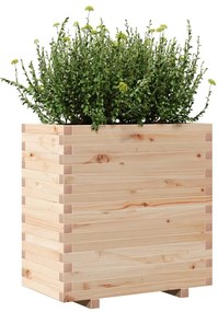 Vaso/floreira de jardim 70x40x72 cm madeira de pinho maciça