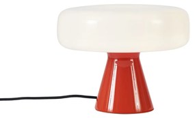 Candeeiro de Mesa Retro Vermelho com Branco - Knob Retro