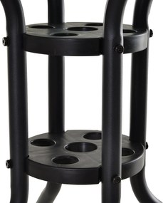 Mesa de Jardim Redonda Mesa Sala de Jantar de Cristal Temperado com Or