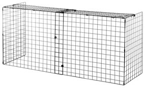 Protetor de Lareira com Comprimento Ajustável Barreira de Segurança para Lareira com Grade de Metal 81,5-160x44x68cm Preto
