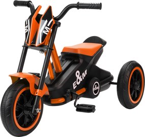 AIYAPLAY Triciclo, Bicicleta infantil, Bicicleta de equilíbrio, Bicicleta infantil com pedal para crianças 18–36 meses, Aço, 79x44x50 cm, Laranja | Aosom Portugal