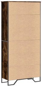 Estante 80x31x169 cm derivados de madeira carvalho fumado