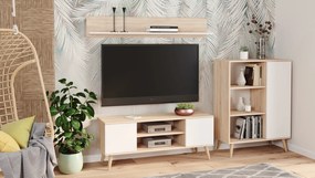 Móvel TV Focus 155 cm cor carvalho sonoma /branco