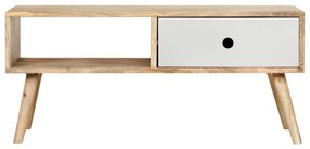 Mesa de centro 90x50x40 cm madeira de mangueira maciça