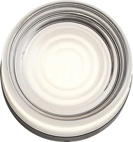 Candeeiro de parede de design preto com vidro opalino IP44 - Michele