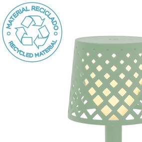 Pack x6 Candeeiros decorativos Bateria sem Cabos GRETITA TABLE LAMP HOTEL, CASA, JARDIM, RESTAURANTE, BAR VERDE