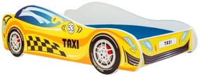 Cama infantil TAXI 140x70 multicolorido - com colchão incluído