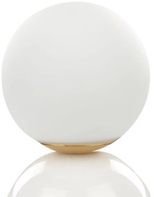 Candeeiro de mesa com efeito de mármore branco 21 cm KIWI Beliani