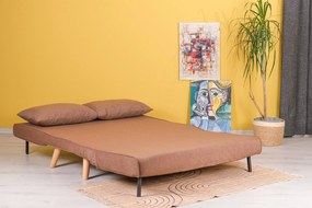 Sofá-Cama 2 Lugares Folde – Castanho – 120 x 79 x 80 cm