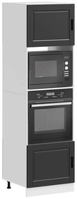 vidaXL Armários forno 2 pcs Porto derivados de madeira preto