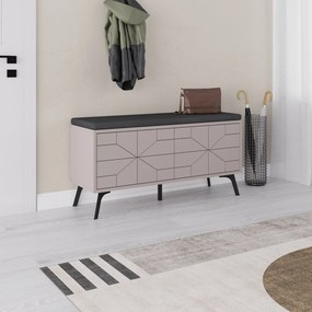 Armário Multiusos Berlin A – Nogueira e Creme – 60x200x35 cm