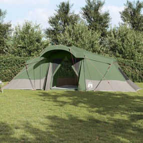 Tenda Familiar vidaXL com Janelas Domus Verde para 6 Pessoas à Prova d'Água