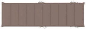 Espreguiçadeiras com mesa e almofadões 2 pcs acácia maciça