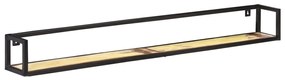 Prateleiras de parede 2 pcs 160 cm madeira recuperada maciça