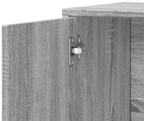 Aparador 60x31x70 cm derivados de madeira cinzento sonoma
