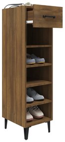 Sapateira 30x35x105 cm derivados de madeira carvalho castanho