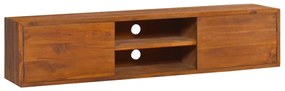 vidaXL Armário de parede TV 135x30x30 cm madeira de teca maciça