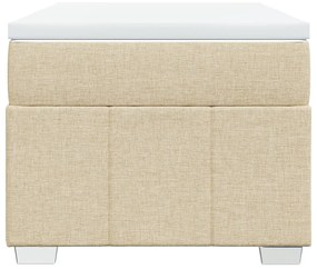 Cama com molas/colchão 90x190 cm tecido cor creme