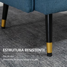 Poltrona Tamisa - Azul - Design Moderno