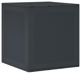 vidaXL Caixa de Armazenamento para Jardim Antracite 55 x 53 x 57 cm