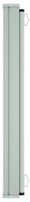 Toldo lateral retrátil para pátio 140x600 cm cor creme