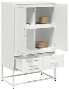 Móvel alto 68x39x111,5 cm aço branco