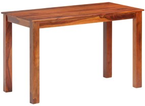 vidaXL Mesa de jantar 120x60x76 cm madeira maciça