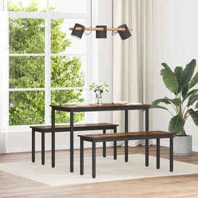 vidaXL banco Carvalho Fumê 110 x 35 x 45 cm Madeira processada