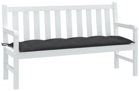 Almofadão banco de jardim 150x50x7cm mesclado tecido antracite