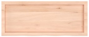 Prateleira de parede 100x40x(2-6)cm carvalho maciço não tratado