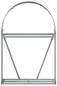 Suporte de lenha 80x45x120 cm aço galvanizado antracite