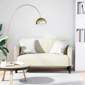 Sofá-luvas 109 cm veludo creme