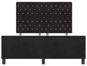 Cama vidaXL Preta 160x200 cm Veludo