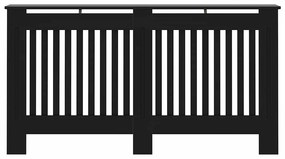 Cobertura de radiador 152x19x81,5 cm MDF preto
