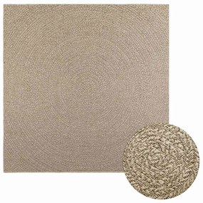 vidaXL Tapete ZIZUR bege 200x200 cm aspeto de juta interior e exterior